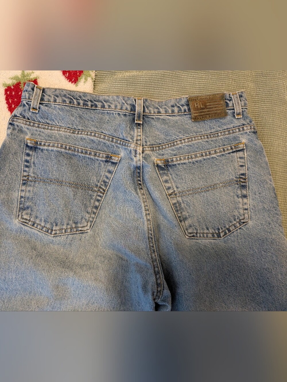 Polo by Ralph Lauren Men's Relaxed Light Wash Denim Jeans 32 X 32
